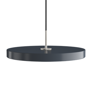 Umage - Asteria pendel m/ ståltop - medium - Anthracite grey (Ø43 cm)